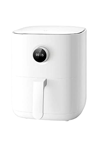 Xiaomi Mijia Smart Air Fryer - Freidora Sin Aceite, Capacidad 3.5 L, regulable 40-200, Apagado automático, con Recetas, Pantalla OLED, 1500W, Asistente de voz Google y Alexa integrado. (Color Blanco)