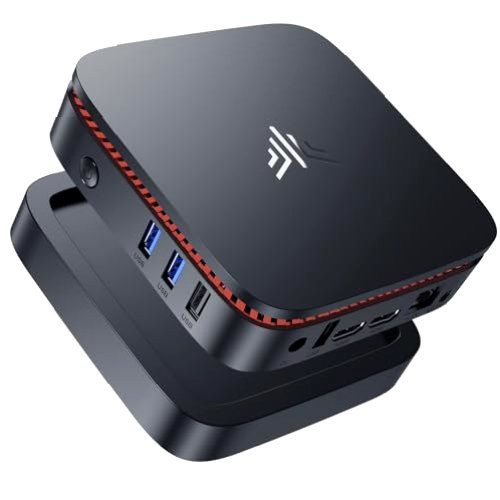 NiPoGi AK1 Plus Mini PC Intel 12TH Alder Lake-N100(hasta 3.4GHz,6W),16GB DDR4/512GB M.2 NVMe SSD,Mini Ordenadores de Sobremesa,2xHDMI,4K@60HZ,BT4.2/WiFi6,RJ45,Mini Computadora para Negocios/Escuela