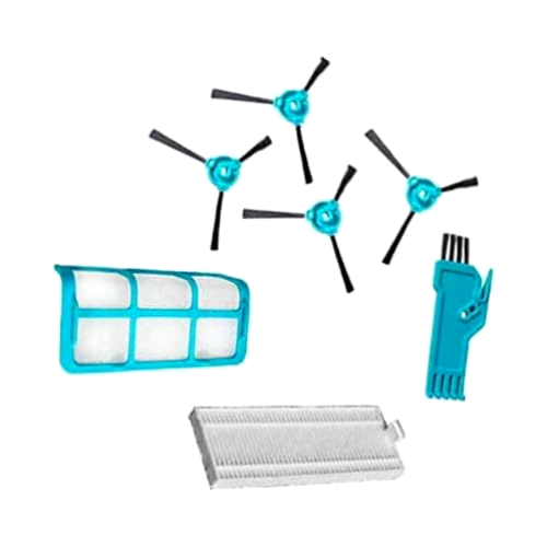 Cecotec Consumibles para Congas Serie 950. Pack de Consumibles que incluye 4 Cepillos laterales y Filtros compatibles con Robot aspirador Conga Serie 950