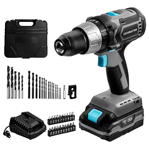 Cecotec Taladro Atornillador, Perforador y Percutor de Batería CecoRaptor Perfect Drill 2020 X-Treme. Batería 20 V y 2000 mAh, Velocidad 1800 rpm, Torque máximo de 50 Nm, 25+1+1 Posiciones