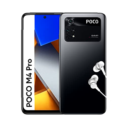 Xiaomi POCO M4 Pro Smartphone 8+256GB, 6.43 pulgadas 90Hz AMOLED DotDisplay, MediaTek Helio G96, Triple Cámara de 64MP, 5000mAh, Power Black Versión ES