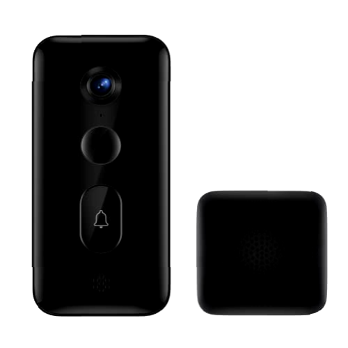 Xiaomi MJML06-FJ Smart Doorbell 3 Timbre para Puerta con monitoreo en Tiempo Real, Color Negro