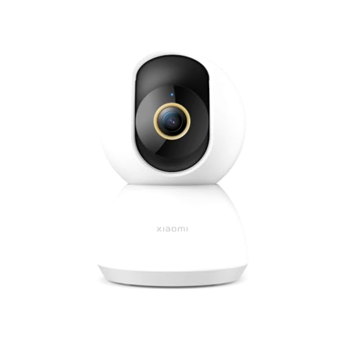 Xiaomi Smart Camera C300 - Cámara de vigilancia con resolución 2K, 360°, apertura F1.4, visión nocturna, detección de movimiento con IA, admite tarjeta SD, blanco (Versión ES + 3 años de garantía)