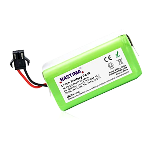 NASTIMA 14.4V 2600mAh Batería de Repuesto de Iones de Litio Compatible con Conga Excellence 990 950 1090 1790 1990 Ecovacs Deebot N79 N79S DN622 Eufy RoboVac 11 11S 30 35C y IKOHS Netbot S14 S15