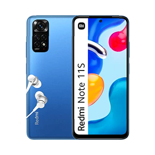 Xiaomi 3662515023430 Redmi Note 11S Smartphone Pantalla de 6.43” 90Hz FHD+ Amoled Dotdisplay, MediaTek Helio G96, Cámara Profesional de 108MP, 5000mAh, Color Twilight Blue, 6 GB + 64 GB