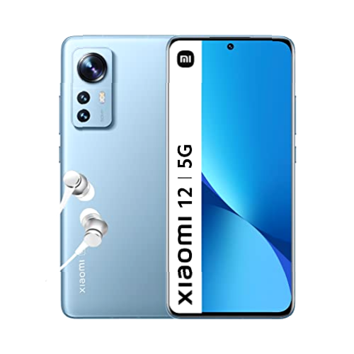 Xiaomi 2201123G 12 Smartphone Pantalla de 6.28” 120Hz AMOLED, Snapdragon 8 Gen 1, Triple Cámara de 50MP+13MP+5MP, 4500mAh, Color Azul, 8 + 128 GB