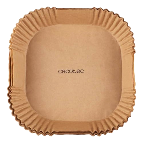 Cecotec Accesorios de Papel para Freidora de Aire sin Aceite Cecofry Paper Pack. Múltiples aplicaciones, 150 Piezas,. Material Seguro y Sostenible, Mejor limpieza, Fácil de Usar