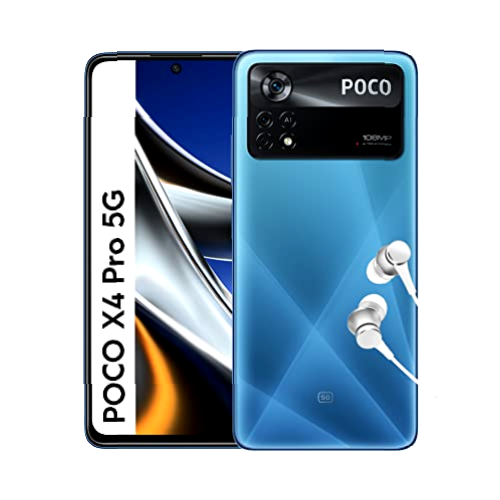 Xiaomi POCO X4 Pro 5G - Smartphone 6+128GB, Pantalla de 6.67” 120Hz AMOLED DotDisplay, Snapdragon 695, Triple Cámara de 108MP, 5000mAh, Laser Blue, Versión ES con Alexa Manos Libres